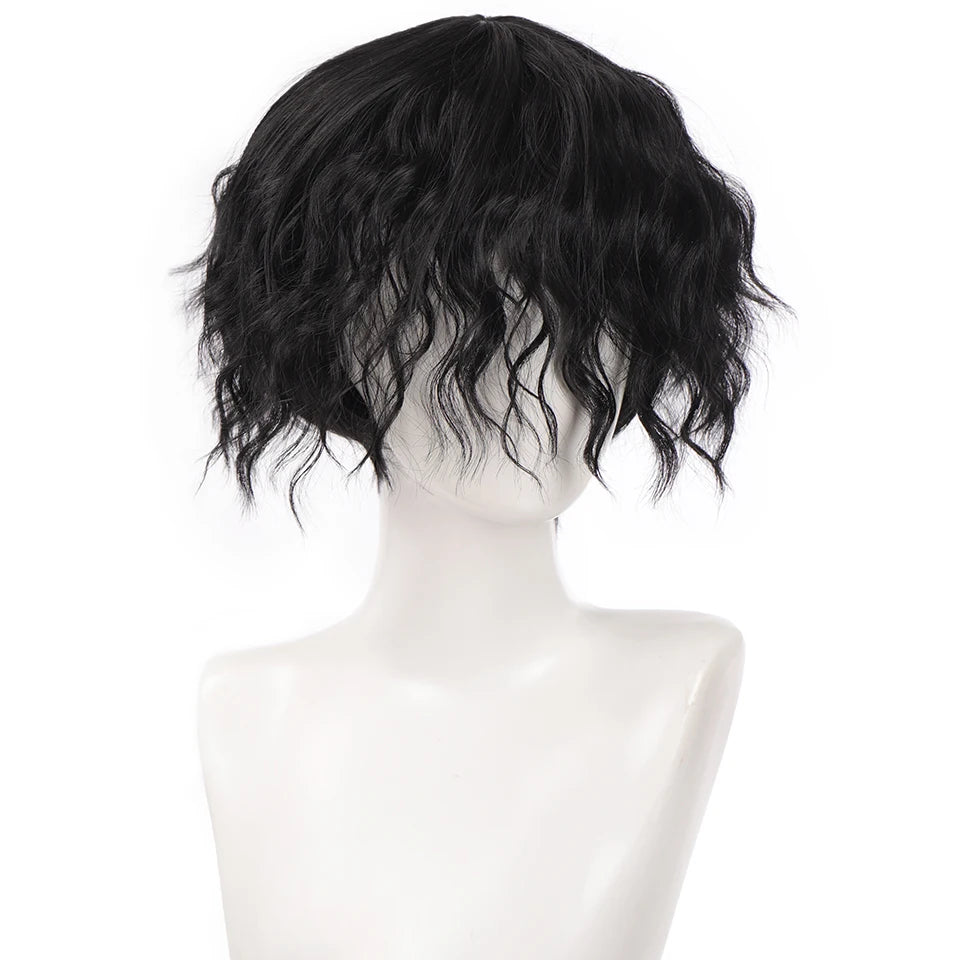 Synthetic Short Curly Hair Wig for Men