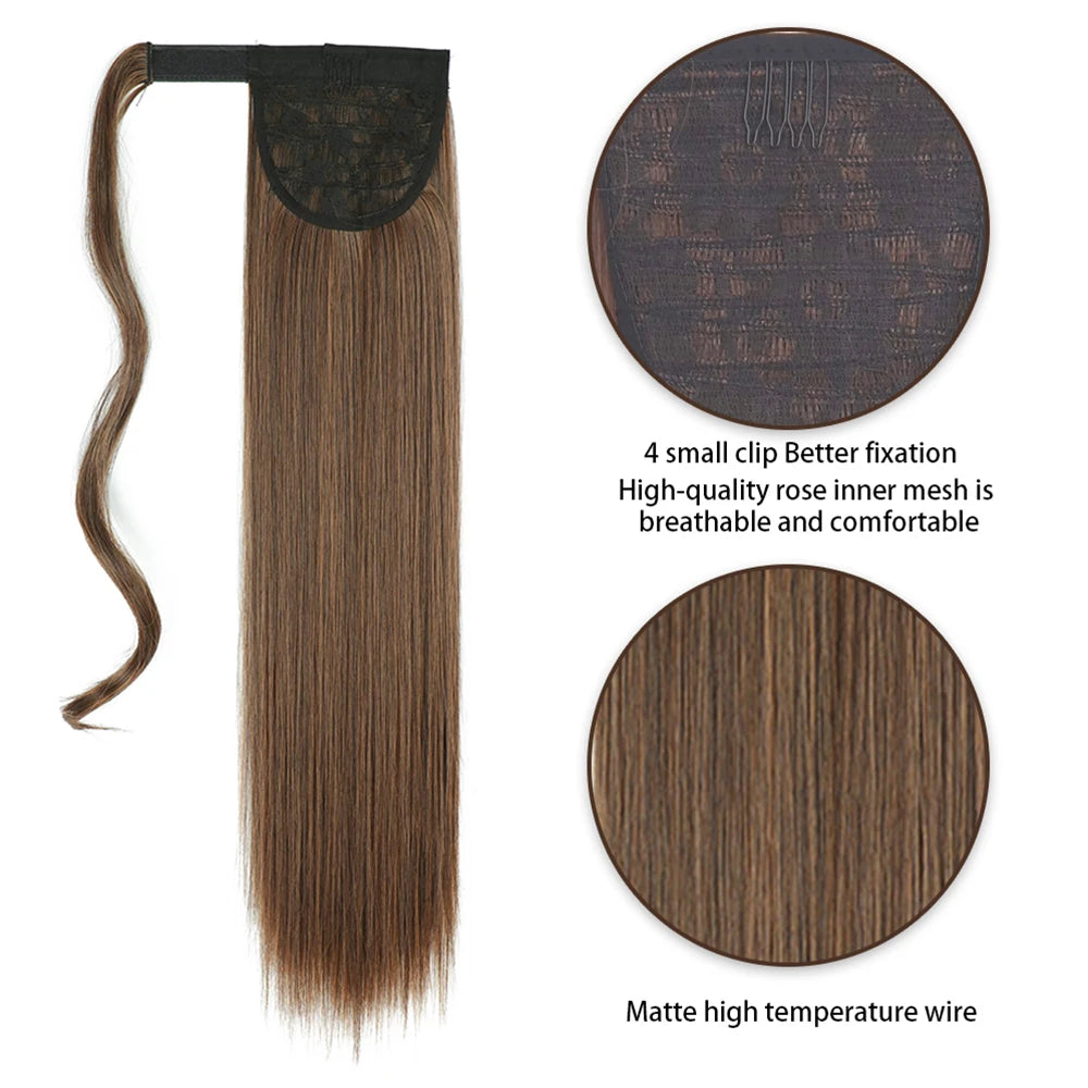 Long Straight Ponytail Hair Extension