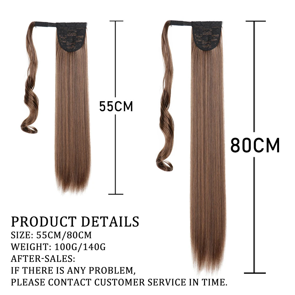 Long Straight Ponytail Hair Extension