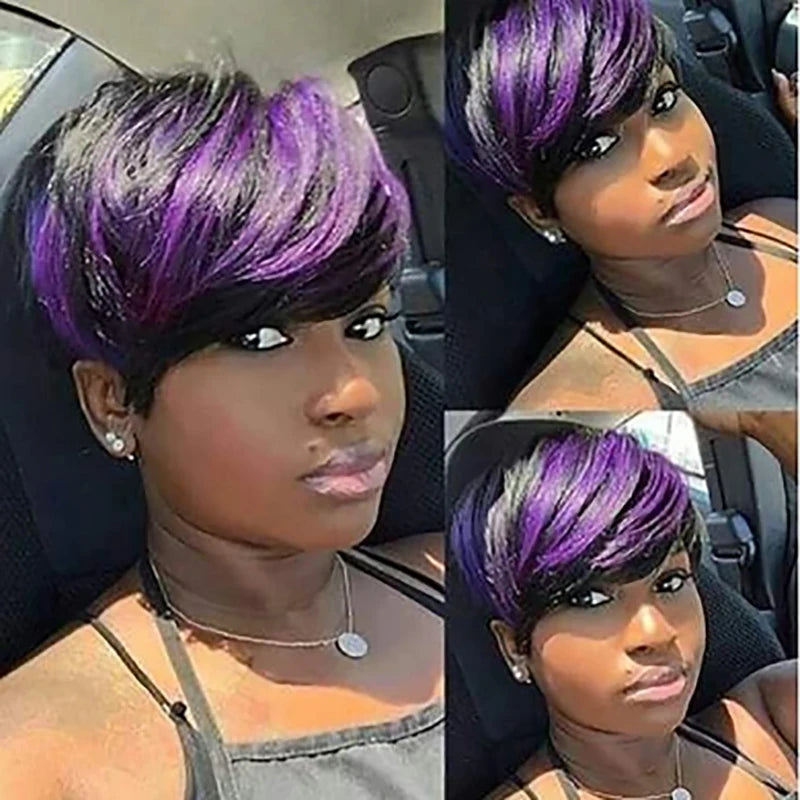 Short Straight African American Wig