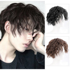 Black Short Synthetic Wig for Men