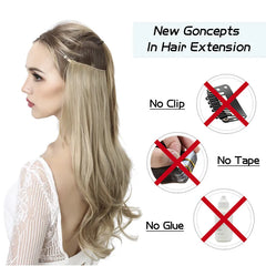 Ombre Natural Wavy Synthetic Hair Extensions