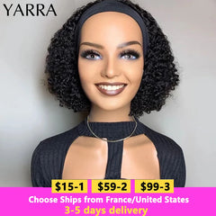 Brazilian Kinky Curly Headband Wig Human Hair