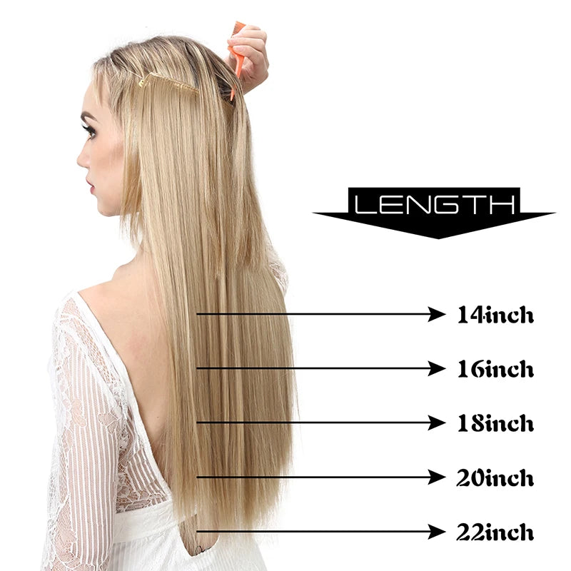 Ombre Synthetic No-Clip Hair Extension by SARLA