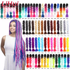 Lihui 24 Inches Ombre Jumbo Braid Synthetic Braiding Hair