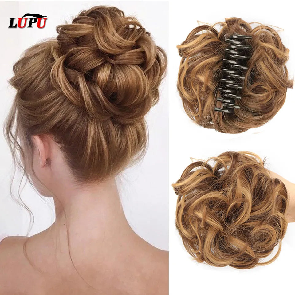 Synthetic Messy Bun Chignon Hairpiece