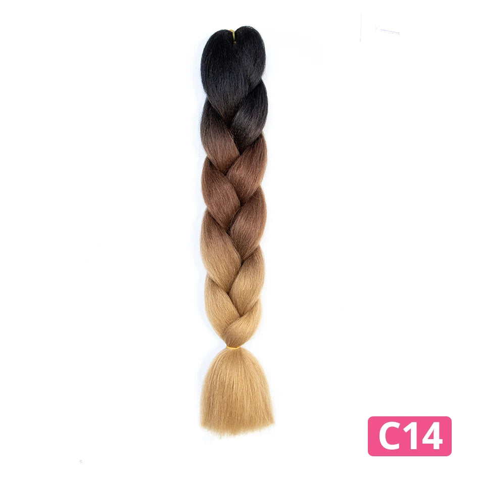 Colorful Synthetic Braiding Hair Extensions