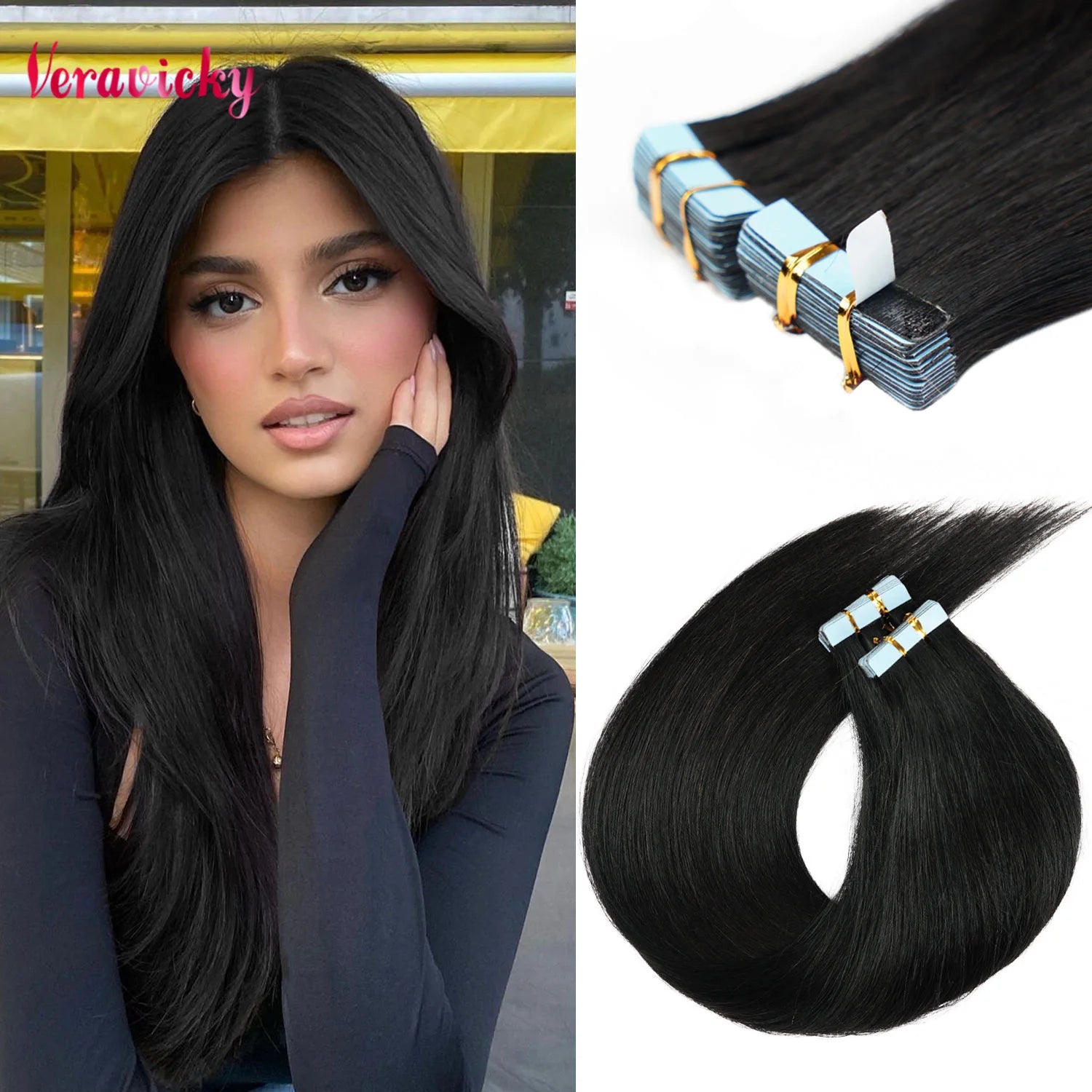 Veravicky Hair Tape In Hair Extensions