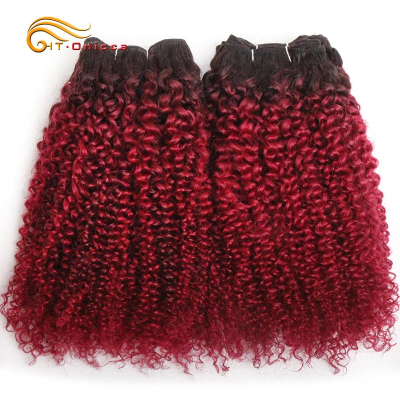 6Pcs/Lot Peruvian Curly Bundles Jerry Curl Double Drawn Human Hair Remy Funmi Hair