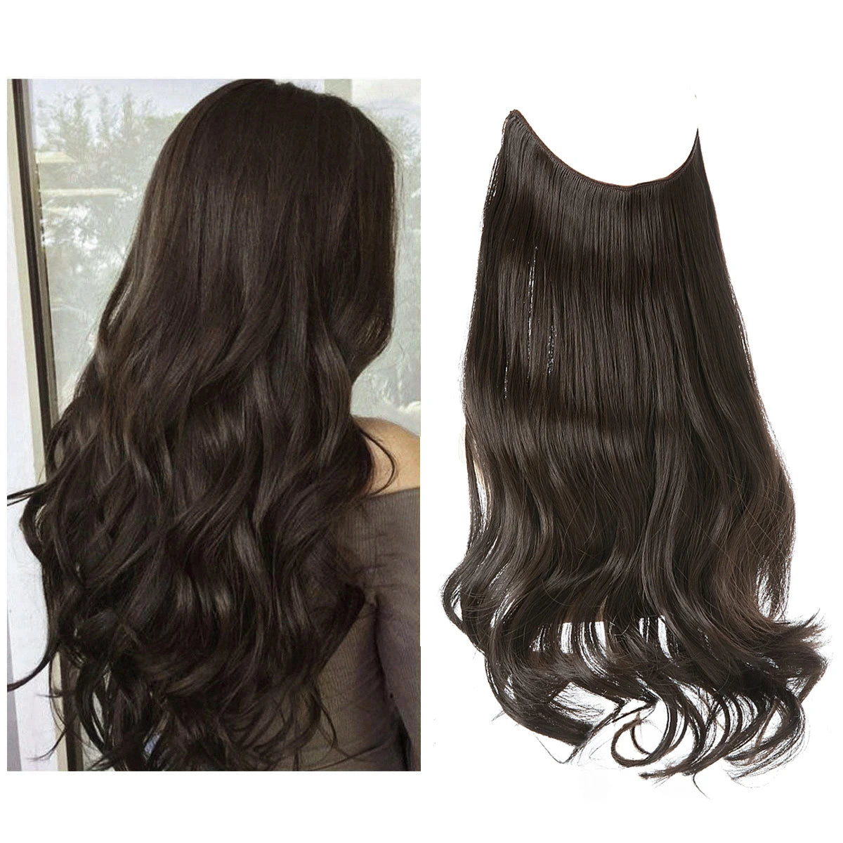 Ombre Natural Wavy Synthetic Hair Extensions