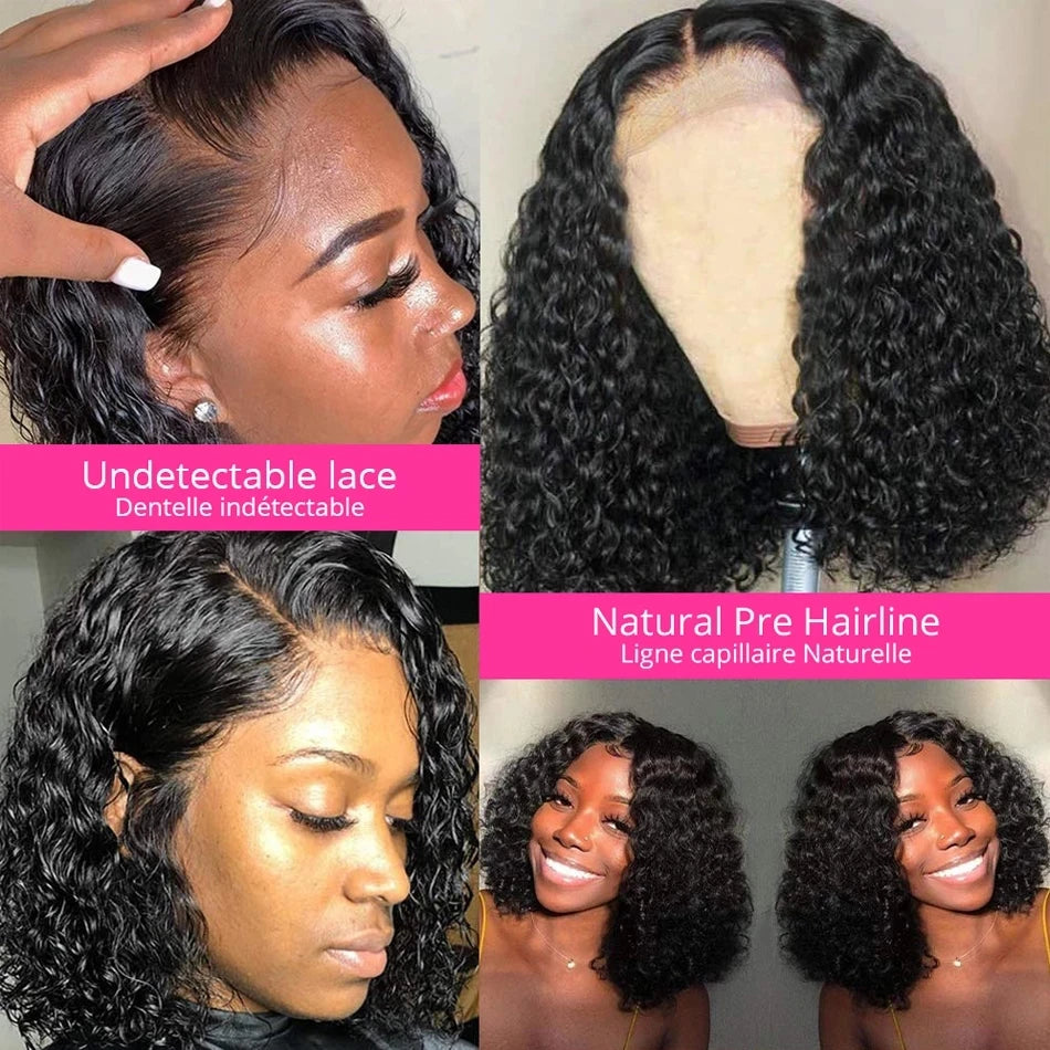 Brazilian Deep Curly Bob Hair Wig