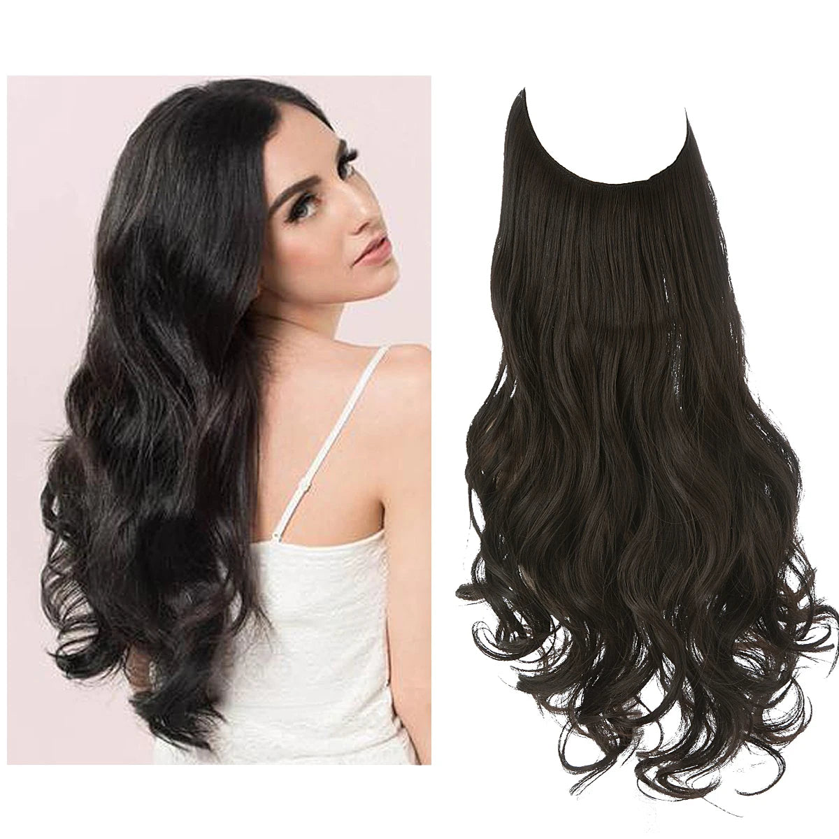 Ombre Natural Wavy Synthetic Hair Extensions