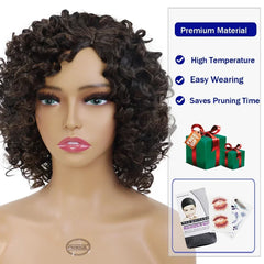 Natural Mix Brown Afro Wig