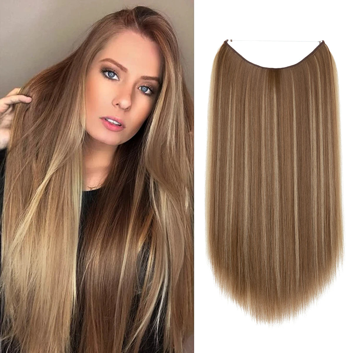 Ombre Synthetic No-Clip Hair Extension by SARLA