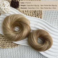 Human Hair Chignon Ponytail Hairpiece