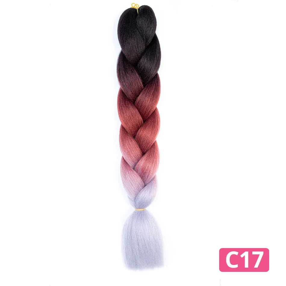 Colorful Synthetic Braiding Hair Extensions