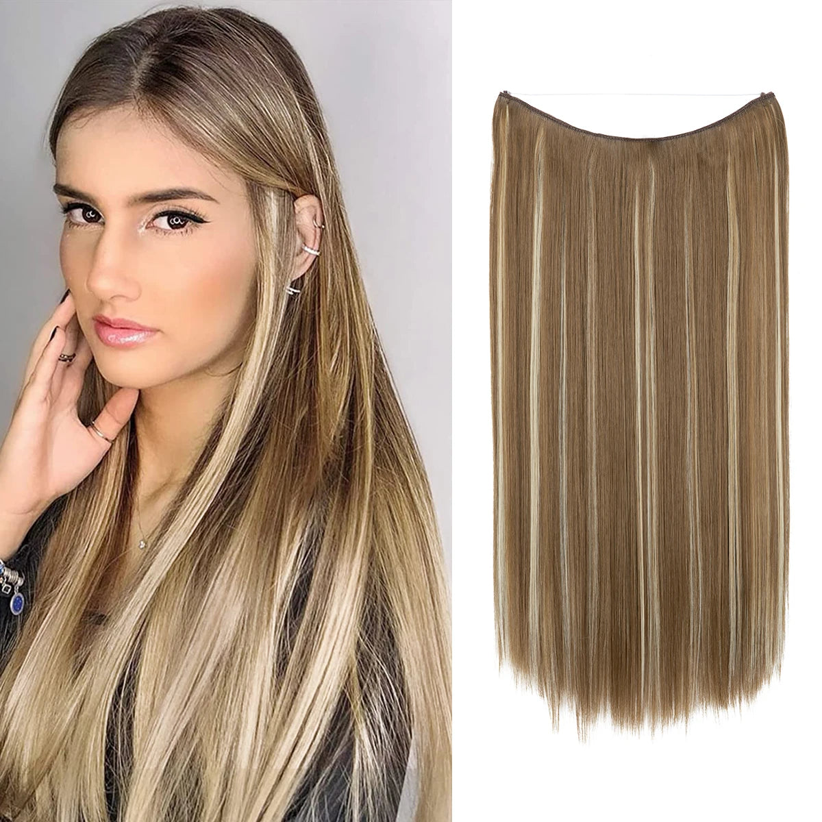 Ombre Synthetic No-Clip Hair Extension by SARLA