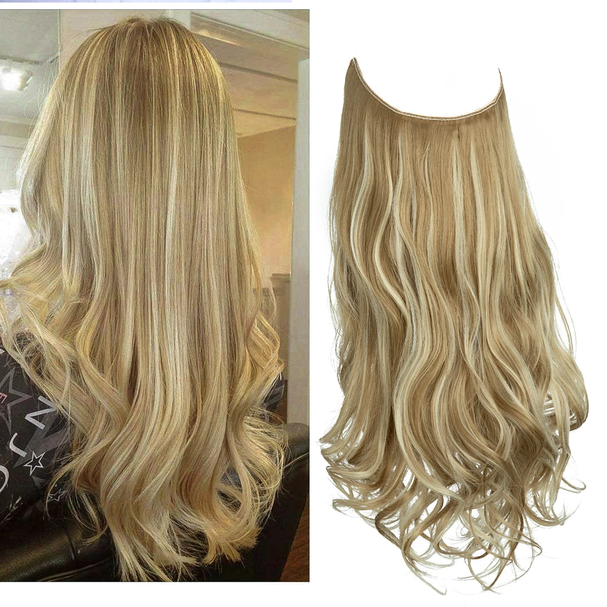 Ombre Natural Wavy Synthetic Hair Extensions