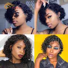 6Pcs/Lot Peruvian Curly Bundles Jerry Curl Double Drawn Human Hair Remy Funmi Hair