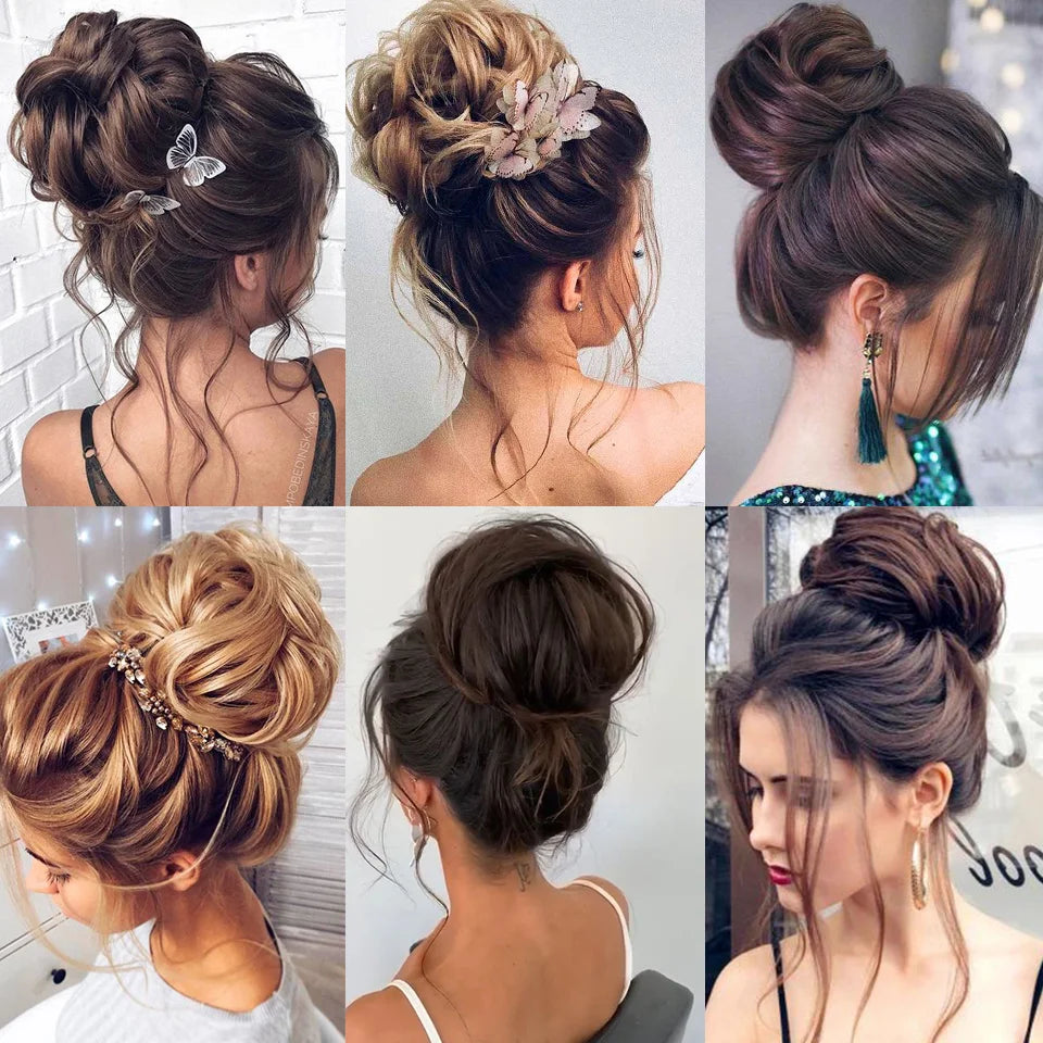 Synthetic Messy Bun Chignon Hairpiece