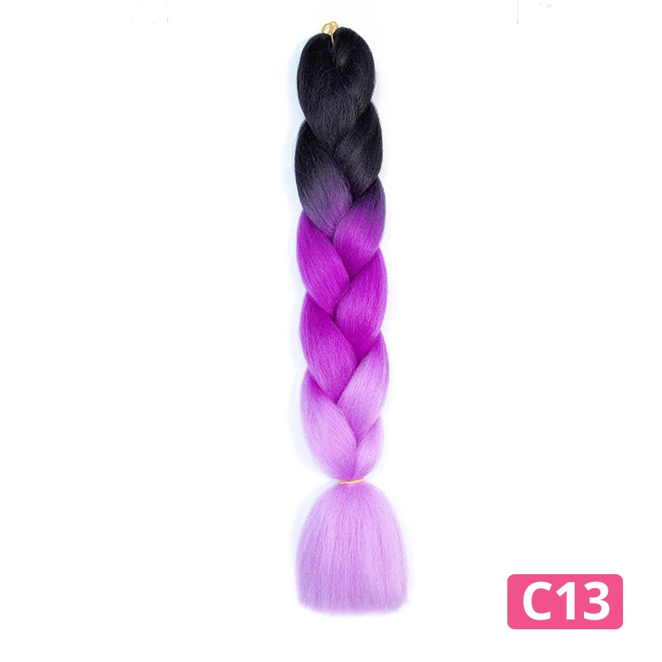 Colorful Synthetic Braiding Hair Extensions