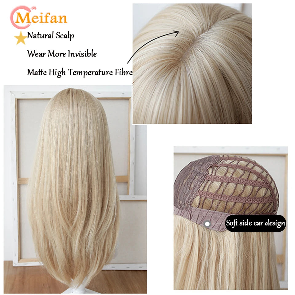 Synthetic Long Straight Lolita Wig with Bangs