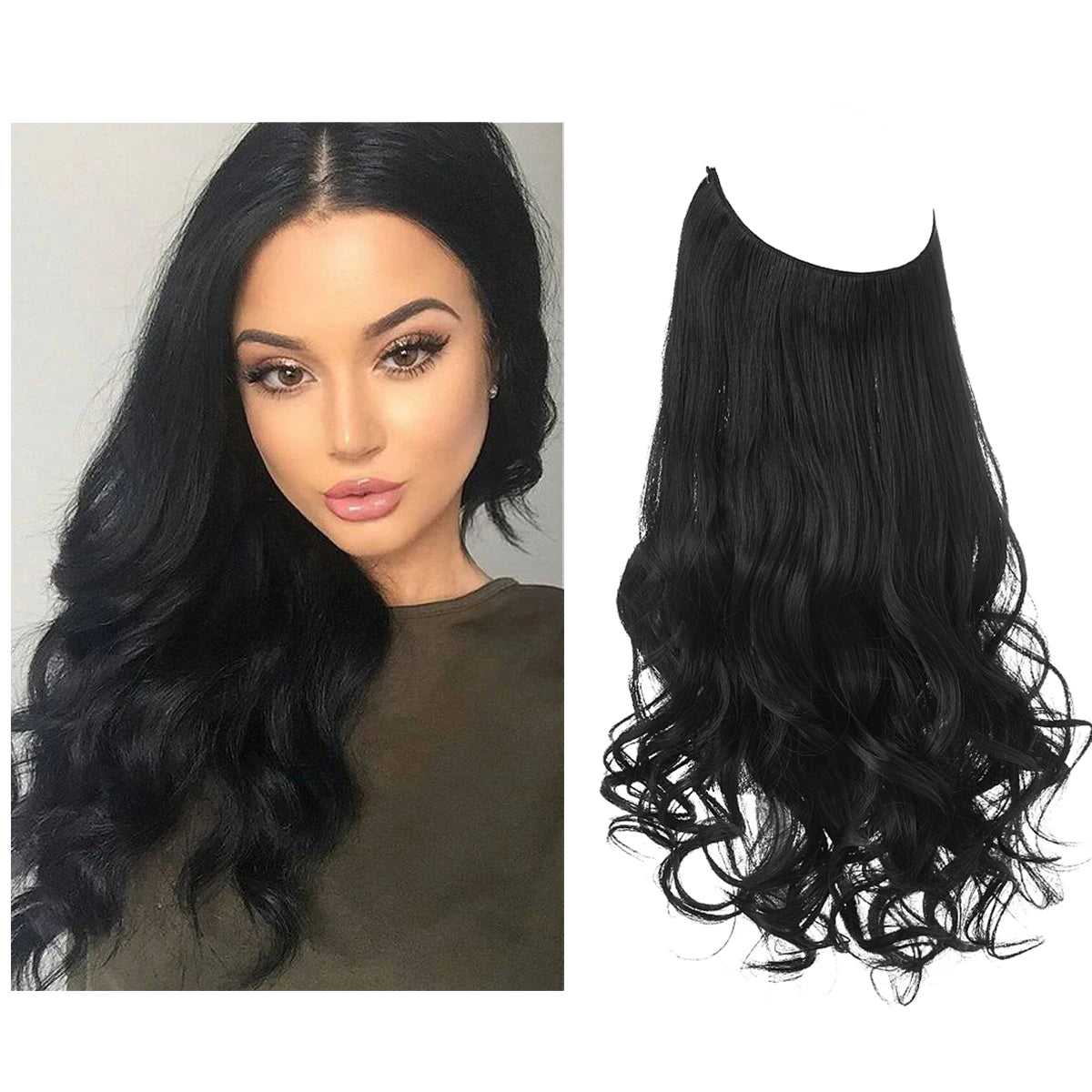 Ombre Natural Wavy Synthetic Hair Extensions