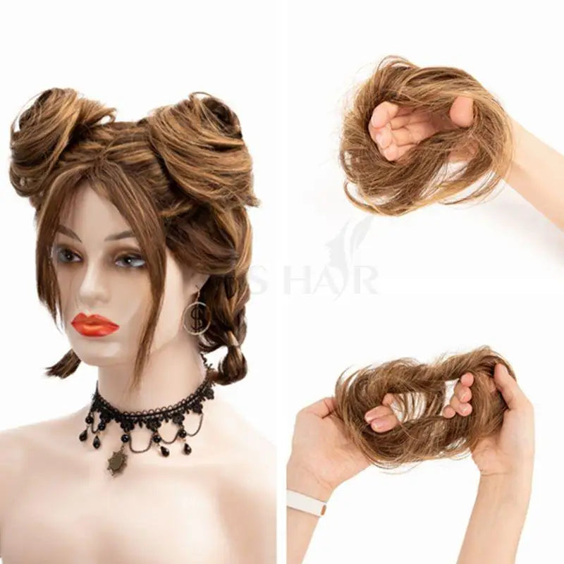 Human Hair Chignon Ponytail Hairpiece