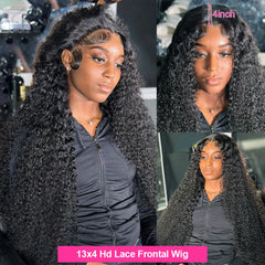 40-Inch Deep Wave HD Lace Frontal Wig