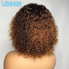 Lekker Colored Short Pixie Afro Kinky Curly Bob Wig