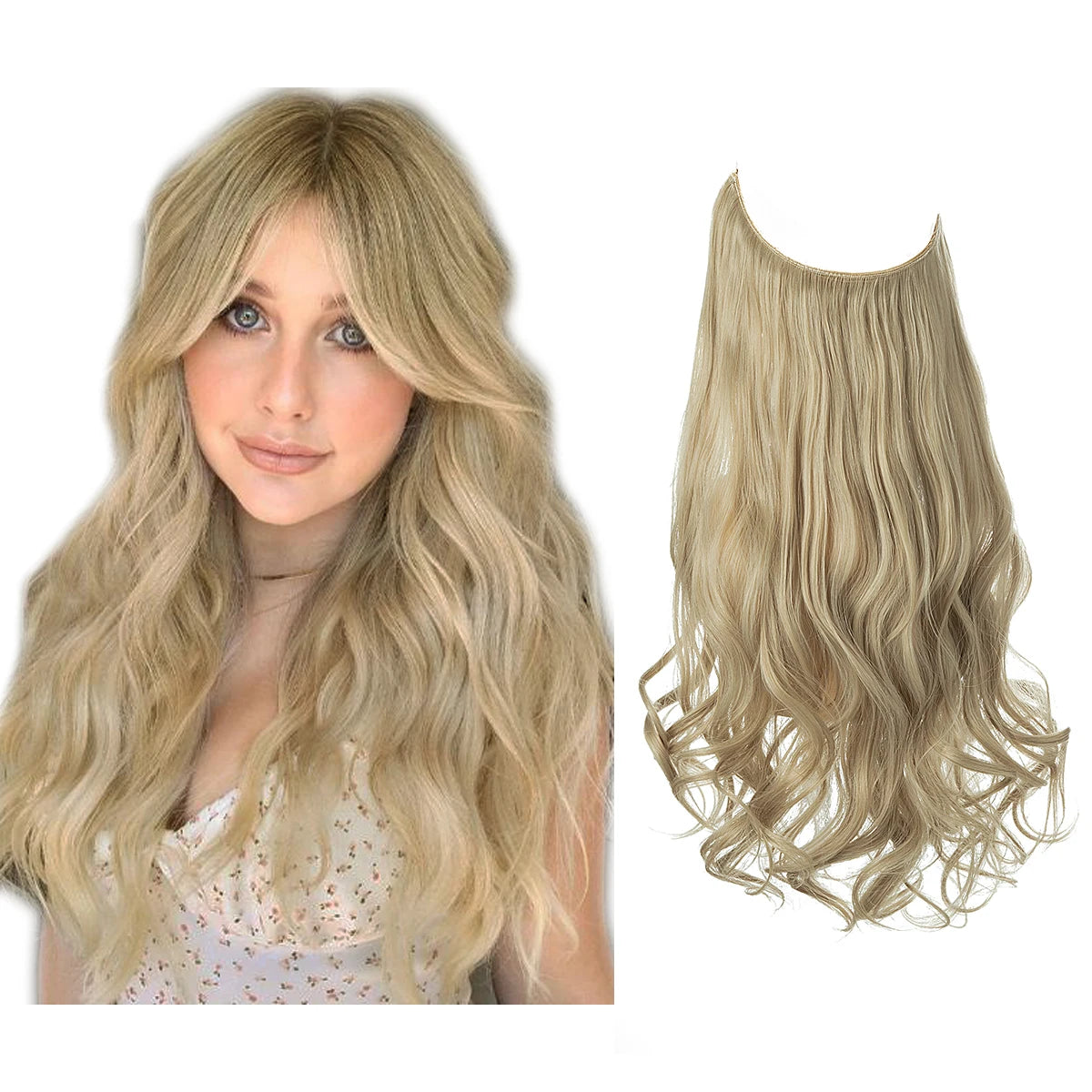 Ombre Natural Wavy Synthetic Hair Extensions