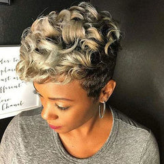 Short Curly African American Wig