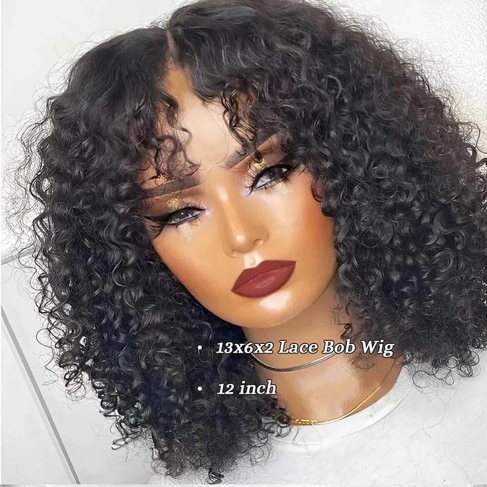 Brazilian Deep Curly Bob Hair Wig