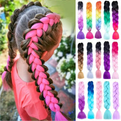 Lihui Ombre Synthetic Braiding Hair Extensions Packs