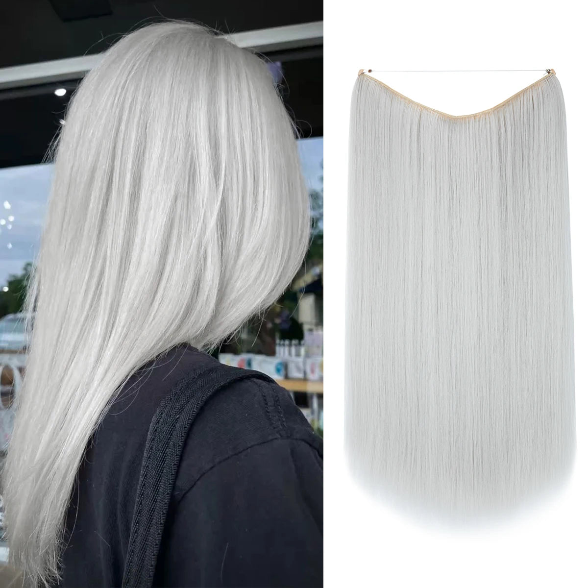 Ombre Synthetic No-Clip Hair Extension by SARLA