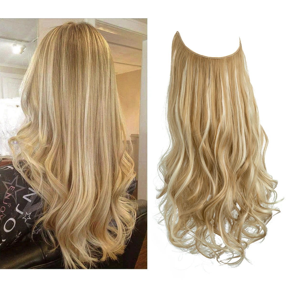 Ombre Natural Wavy Synthetic Hair Extensions