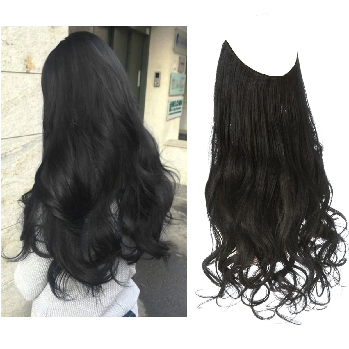 Ombre Natural Wavy Synthetic Hair Extensions