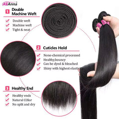 10A Brazilian Human Hair Bundles Straight